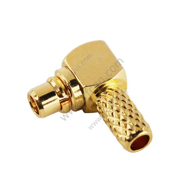 Crimpo de ángulo recto masculino MMCX para RG316 - Conector RF